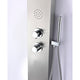 SP-AZ037 - ANZZI Vanzer Series 52 in. Full Body Shower Panel with Heavy Rain Shower and Body Jets and Spray Wand in Brushed Steel