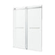 SD-FRLS05802BN - ANZZI Kahn Series 60 in. x 76 in. H Sliding Frameless Shower Door in Brushed Nickel with Tsunami Guard Tempered Glass