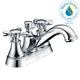 ANZZI Major Series 4 in. Centerset 2-Handle Mid-Arc Bathroom Faucet