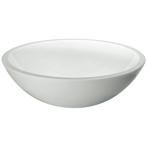 ANZZI Warika Series Vessel Sink in White