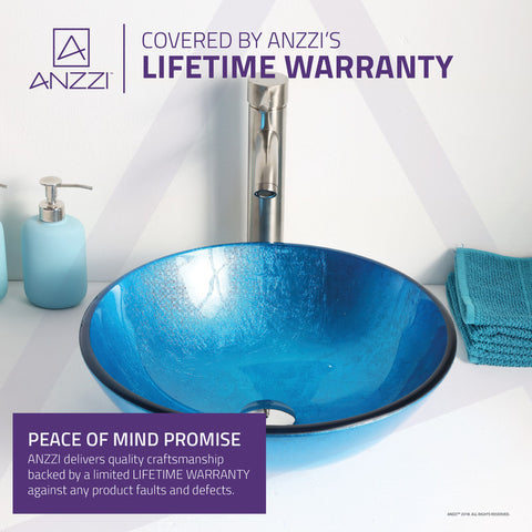 ANZZI Arc Series Deco-Glass Vessel Sink in Lustrous Light Blue Finish