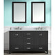 ANZZI Chateau 60 in. W x 22 in. D Bathroom Vanity Set with Carrara Marble Top with White Sink