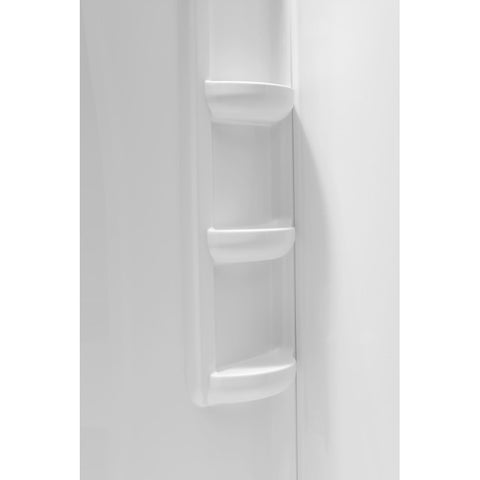 ANZZI Lex-Class 60 in. x 36 in. x 74 in. 3-piece DIY Friendly Alcove Shower Surround in White