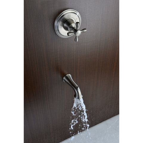 Mesto Series 1-Handle 2-Spray Tub and Shower Faucet in Brushed Nickel