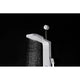 ANZZI Hacienda Series 44 in. Full Body Shower Panel System with Heavy Rain Shower and Spray Wand in White