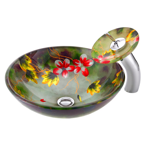 LS-AZ217 - ANZZI Impasto Series Vessel Sink in Hand Painted Mural