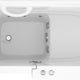 53 - 60 in. x 26 in. Left Drain Whirlpool Jetted Walk-in Tub in White