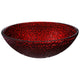 ANZZI Rhythm Series Deco-Glass Vessel Sink in Lustrous Red