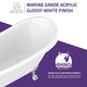 ANZZI 69.29” Belissima Double Slipper Acrylic Claw Foot Tub in White