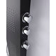 ANZZI Atoll Series 66 in. Full Body Shower Panel System with Heavy Rain Shower and Spray Wand in Black