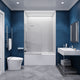 ANZZI Grand Series 31.5 in. by 56 in. Frameless Hinged Tub Door