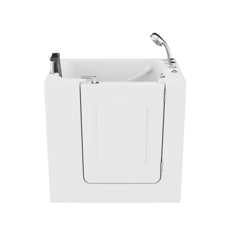 ANZZI Coupe Series 27 in. x 39 in. Right Drain Quick Fill Walk-In Air Tub in White