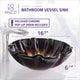 ANZZI Tara Series Deco-Glass Vessel Sink