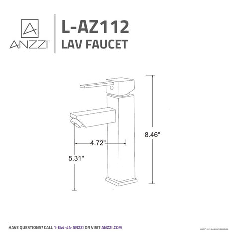 ANZZI Pygmy Single Hole Single Handle Bathroom Faucet