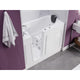 AMZ2653LWH-CP - ANZZI 53 - 60 in. x 26 in. Left Drain Whirlpool Jetted Walk-in Tub in White