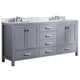 V-CHN013-72-X - ANZZI Chateau 72 in. W x 36 in. H Bathroom Bath Vanity Set in Rich Gray