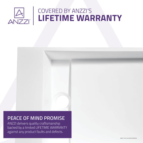 ANZZI Pascal Solid Surface Vessel Sink in Matte White