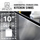 ANZZI ELYSIAN Series 36 in. Farm House 40/60 Dual Basin Handmade Stainless Steel Kitchen Sink