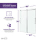 SD-FRLS05902BN - Stellar Series 60 in. x 76 in. Frameless Sliding Shower Door with Handle in Brushed Nickel