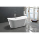 FT-AZ096 - ANZZI Eft Series 5.58 ft. Freestanding Bathtub in White