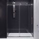 SD-AZ8077-02BN - ANZZI Leon Series 60 in. by 76 in. Frameless Sliding Shower Door in Brushed Nickel with Handle