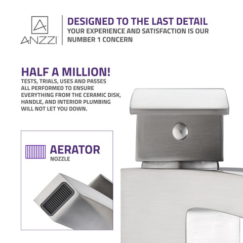 ANZZI Tutti Single Hole Single-Handle Bathroom Faucet