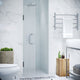 ANZZI Fellow Series 24 in. by 72 in. Frameless Hinged Shower Door with Handle