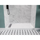 SB-AZ103L - ANZZI ALEXANDER 48 in. x 32 in. Left Drain Shower Base in White