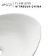 Verona Series 23 in. Ceramic Oval Vessel Bathroom Sink Basin in White