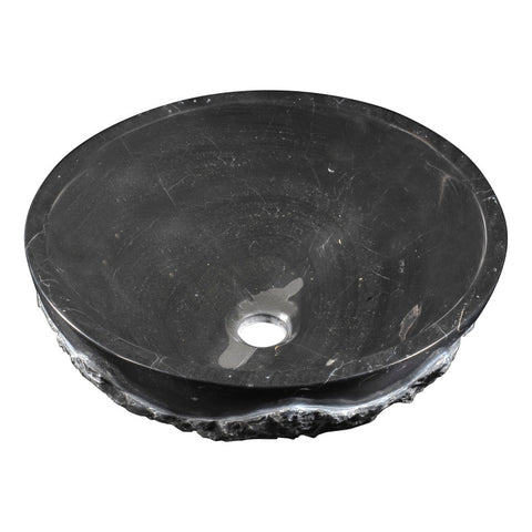 ANZZI Diver Vessel Sink in Black Jade