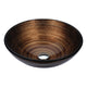 S205 - ANZZI Gardena Series Deco-Glass Vessel Sink in Radial Umber