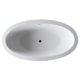 FT504-0025 - ANZZI Lusso 6.3 ft. Solid Surface Classic Soaking Bathtub in Matte White and Kros Faucet in Chrome