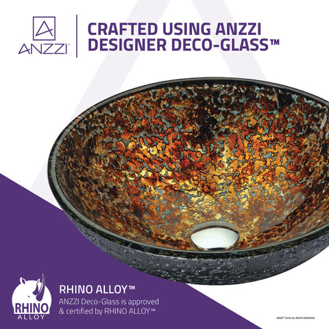 Alto Series Vessel Sink in Molten Gold