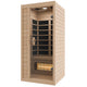Lucia 1- Person Indoor Hemlock Wooden Carbon FAR Infrared Home Sauna Room with LED Touch Control Panel and Heater