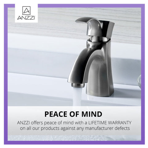 ANZZI Alto Series Single Hole Single-Handle Mid-Arc Bathroom Faucet