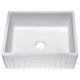 K-AZ221-1A - ANZZI Roine Farmhouse Reversible Apron Front Solid Surface 24 in. Single Basin Kitchen Sink in White