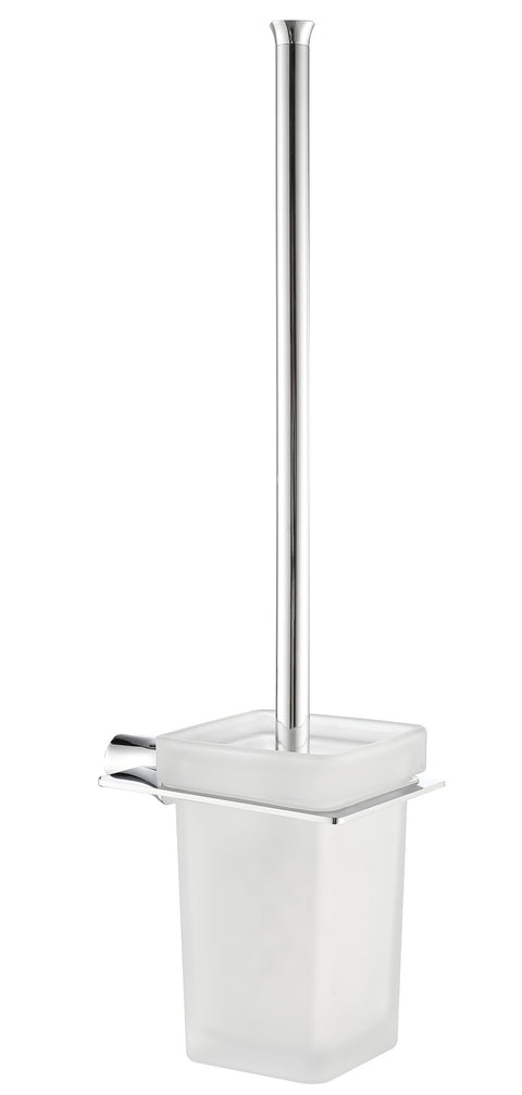 ANZZI Essence Toilet Brush Holder, Wall Mounted, RHINO ALLOY Certified Stainless Steel & Zinc, Brush Included, Scratch Resistant Surface, Multiple Finishes