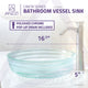 ANZZI Canta Series Deco-Glass Vessel Sink