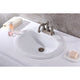 LS-AZ097 - ANZZI Cadenza Series 20.5 in. Ceramic Drop In Sink Basin in White