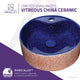 ANZZI Regal Crown Series Ceramic Vessel Sink in Royal Blue Finish