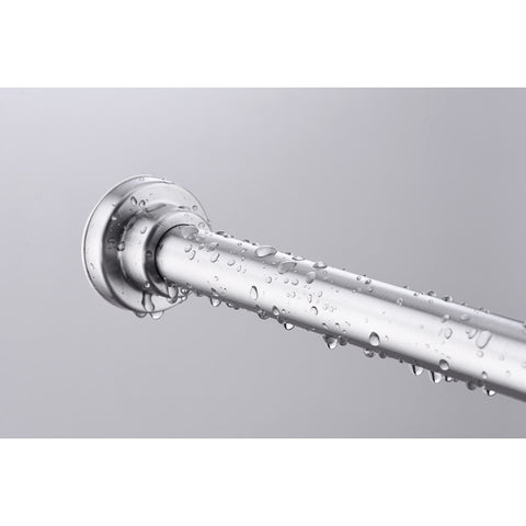 ANZZI 48-88 Inches Shower Curtain Rod with Shower Hooks