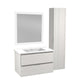 VT-MRSCCT30-WH - ANZZI 30 in. W x 18 in. D x 20 in. H Single Sink Bath Vanity Set in Rich White with White Vanity Top and Matching Mirror