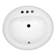 ANZZI Cadenza Series 20.5 in. Ceramic Drop In Sink Basin in White