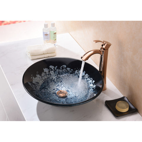 LS-AZ8213 - ANZZI Makata Series Vessel Sink in Silver Burst