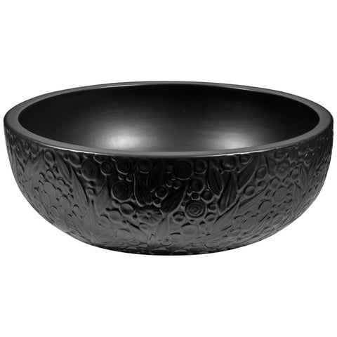 Stellar Series Ceramic Vessel Sink in Black