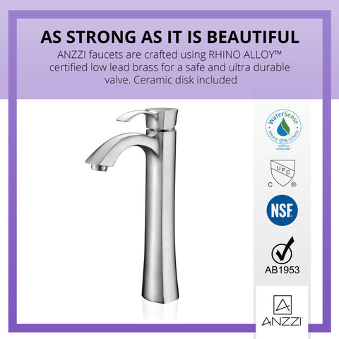 Harmony Series Single Hole Single-Handle Vessel Bathroom Faucet in Polished Chrome