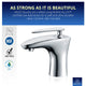 ANZZI Tone Series Single Hole Single-Handle Low-Arc Bathroom Faucet in Polished Chrome