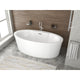 FT-AZ077 - ANZZI Jarvis Series 67" Air Jetted Freestanding Acrylic Bathtub in White