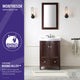 ANZZI Montresor 24 in. W x 34 in. H Bathroom Vanity Set