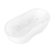 Endurance Tubs Janna 6 ft. Whirlpool Tub in White